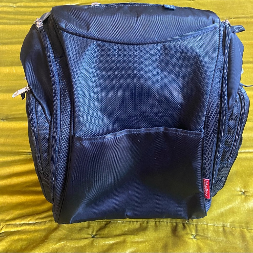 Fisher-Price Black Backpack Diaper Bag